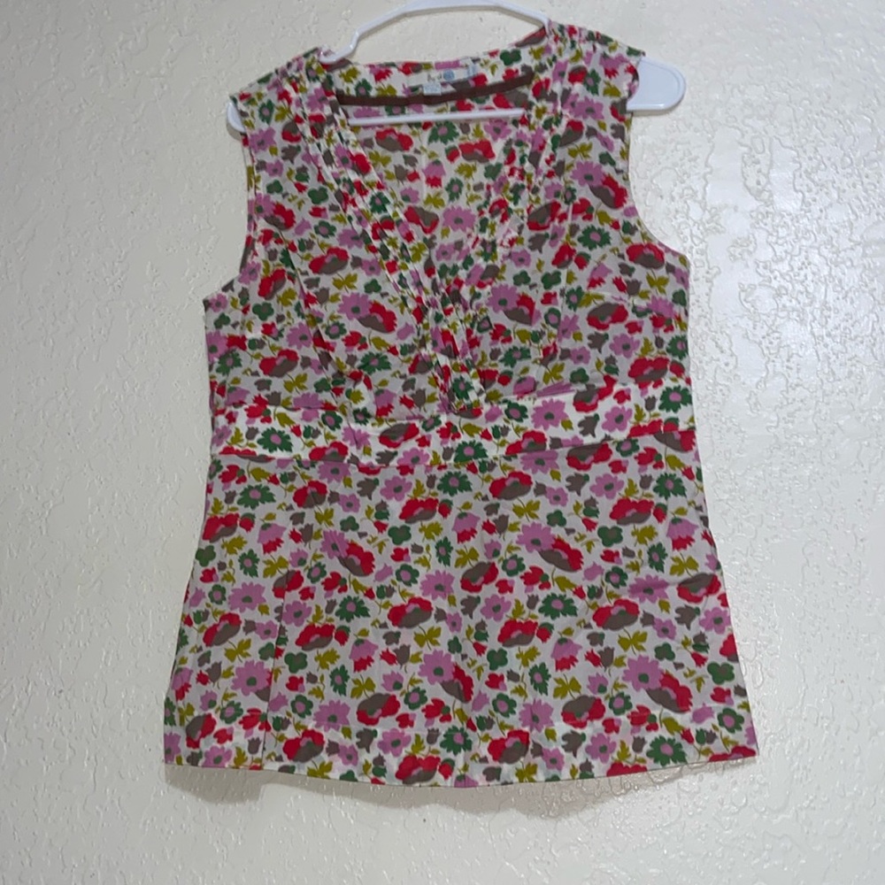 Floral Sleevless Top